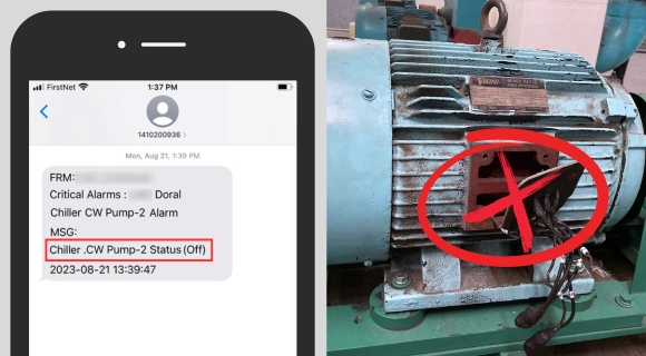 Cooling Tower Pump Failure Detected Image